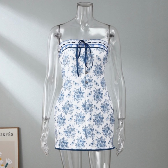 Strapless Corset Mini Dress - Picture 9 of 13